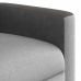 Sillón reclinable eléctrico de tela gris nube