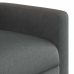 Sillón reclinable eléctrico de tela gris oscuro