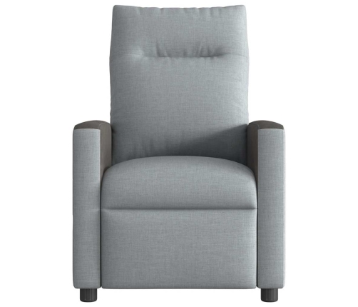 Sillón reclinable de masaje eléctrico tela gris claro