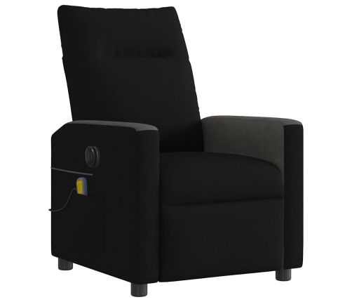 Sillón reclinable de masaje eléctrico tela negro