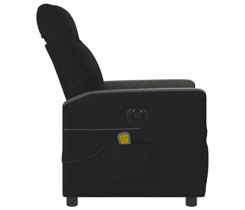 Sillón reclinable de masaje eléctrico tela negro