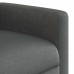 Sillón reclinable elevable de tela gris oscuro