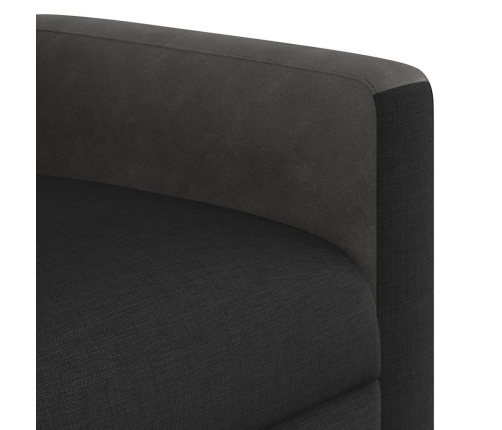 Sillón reclinable elevable tela negro