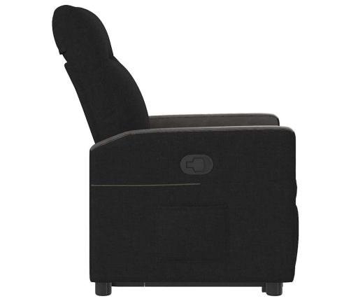 Sillón reclinable elevable tela negro