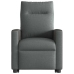 Sillón de masaje eléctrico reclinable elevable tela gris oscuro