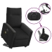 Sillón de masaje eléctrico reclinable elevable tela negro