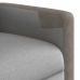 Sillón reclinable eléctrico de tela gris nube