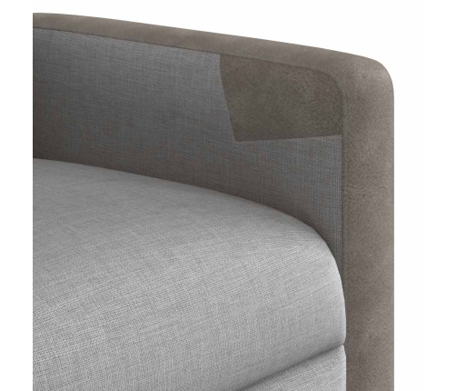 Sillón reclinable de masaje eléctrico tela gris nube