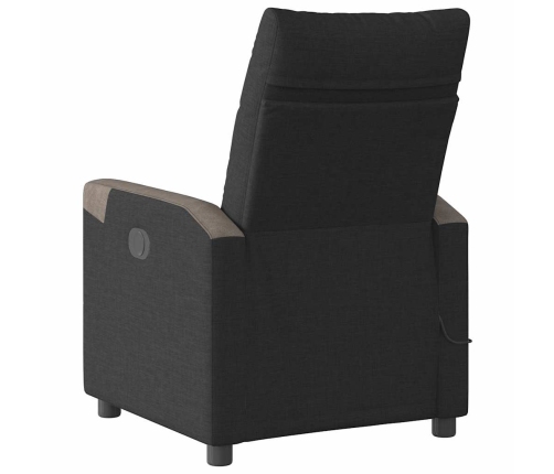 Sillón reclinable de masaje eléctrico tela negro