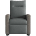 Sillón de masaje eléctrico reclinable elevable tela gris oscuro