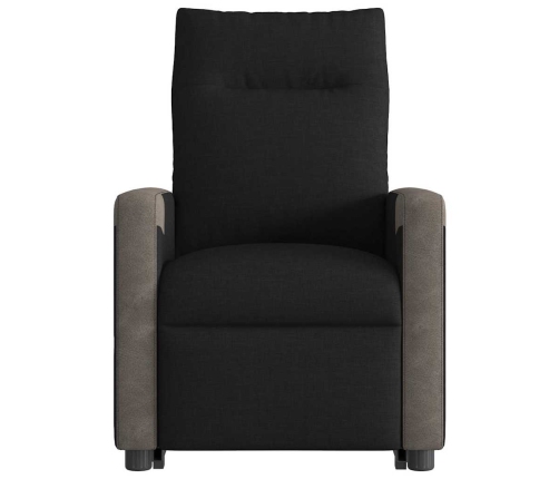 Sillón de masaje eléctrico reclinable elevable tela negro