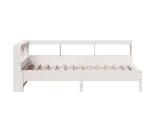 Cama con estantería sin colchón madera maciza de pino 90x190 cm