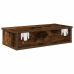 Estante de pared con cajones de madera contrachapada blanco