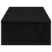 Estante de pared con cajones de madera contrachapada negro