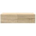 Estante de pared con cajones madera contrachapada roble sonoma