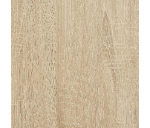 Estante de pared con cajones madera contrachapada roble sonoma