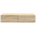 Estante de pared con cajones madera contrachapada roble sonoma