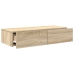 Estante de pared con cajones madera contrachapada roble sonoma