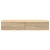 Estante de pared con cajones madera contrachapada roble sonoma