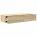 Estante de pared con cajones madera contrachapada roble sonoma