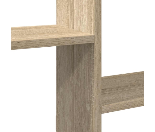 Estante cubo de pared 5 compartimentos madera roble Sonoma