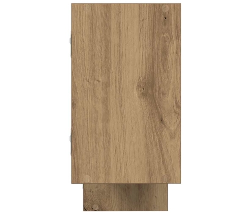 Estante cubo de pared 5 compartimentos madera roble artisan