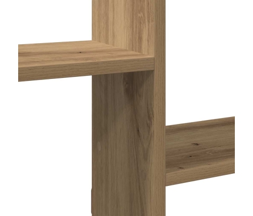 Estante cubo de pared 5 compartimentos madera roble artisan