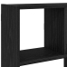 Estante cubo de pared 12 compartimentos madera ingeniería negro