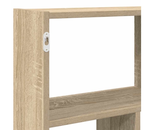 Estante cubo de pared 12 compartimentos madera roble sonoma