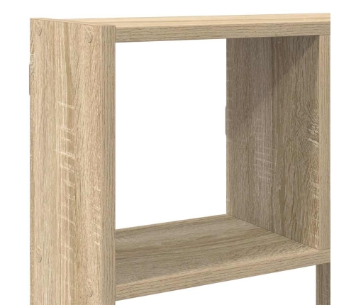 Estante cubo de pared 12 compartimentos madera roble sonoma