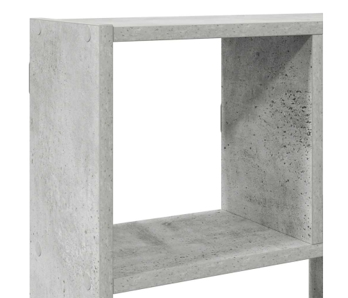 Estante cubo de pared 12 compartimentos madera gris hormigón