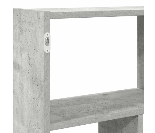 Estante cubo de pared 12 compartimentos madera gris hormigón