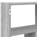 Estante cubo de pared 12 compartimentos madera gris sonoma