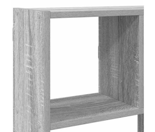 Estante cubo de pared 12 compartimentos madera gris sonoma