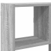 Estante cubo de pared 12 compartimentos madera gris sonoma