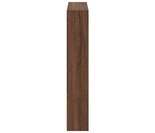 Estante cubo de pared 12 compartimentos madera roble marrón