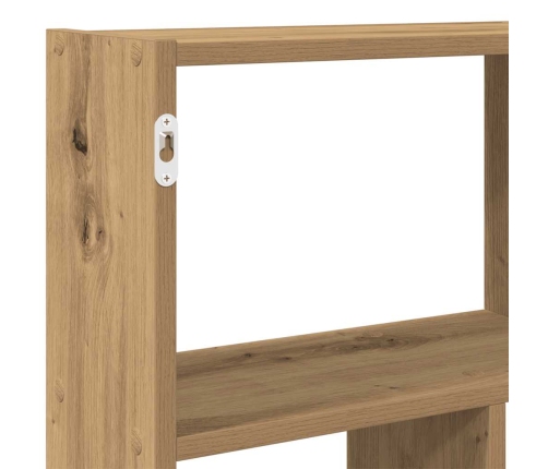 Estante cubo de pared 12 compartimentos madera roble artisan