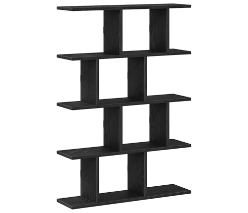 Estante cubo de pared 12 compartimentos madera ingeniería negro