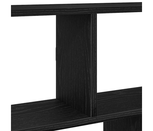 Estante cubo de pared 12 compartimentos madera ingeniería negro