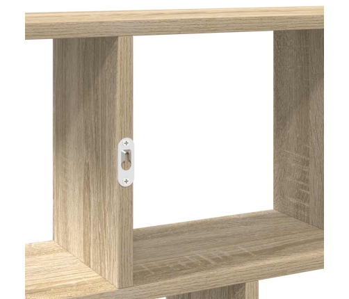 Estante cubo de pared 12 compartimentos madera roble sonoma