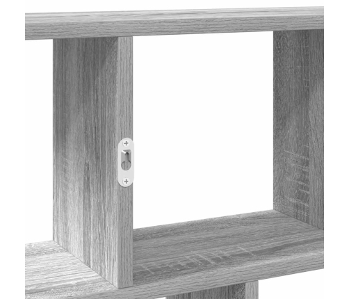 Estante cubo de pared 12 compartimentos madera gris sonoma