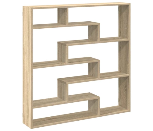 Estante cubo de pared 7 compartimentos madera roble Sonoma