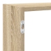 Estante cubo de pared 7 compartimentos madera roble Sonoma