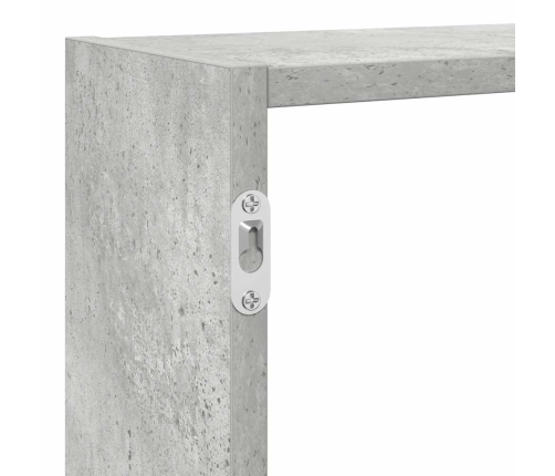 Estante cubo de pared 7 compartimentos madera gris hormigón