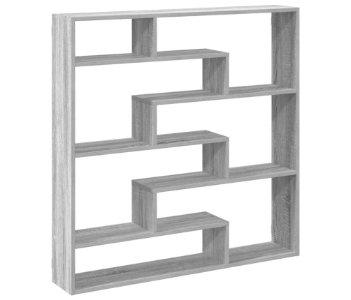 Estante cubo de pared 7 compartimentos madera gris Sonoma