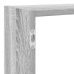 Estante cubo de pared 7 compartimentos madera gris Sonoma