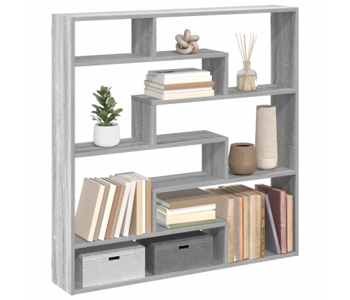 Estante cubo de pared 7 compartimentos madera gris Sonoma