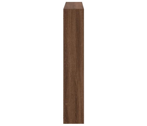 Estante cubo de pared 7 compartimentos madera roble marrón