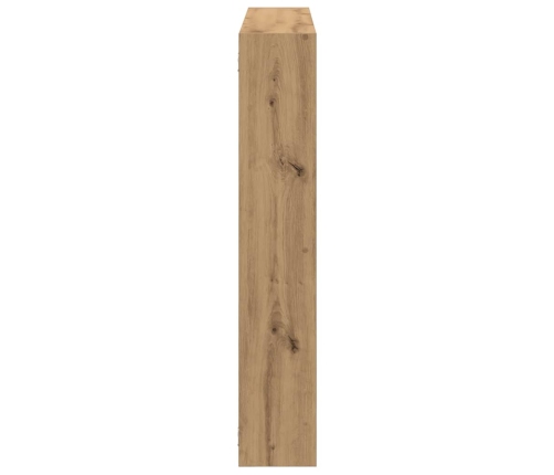 Estante cubo de pared 7 compartimentos madera roble artisan