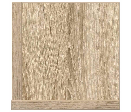 Estantes pared 2 uds madera roble Sonoma 75x16,5x16,5 cm